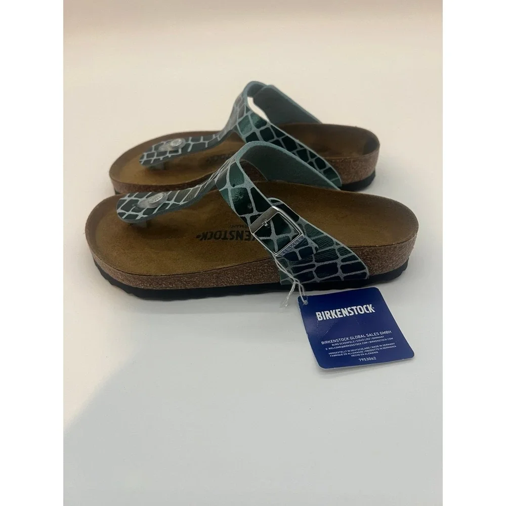 Birkenstock Gizeh Thong Sandals Green 
